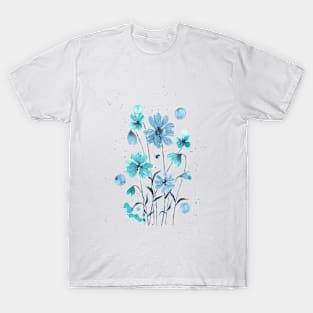 Between turquoise flowers T-Shirt